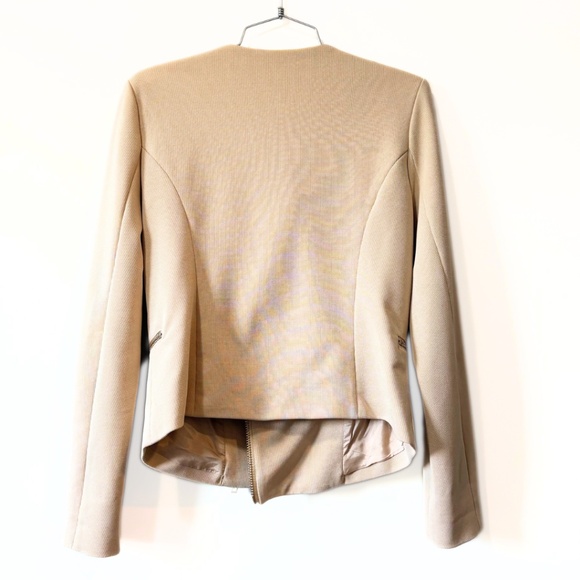 Forever 21 Moto Jacket Light Tan Size L - Picture 5 of 6